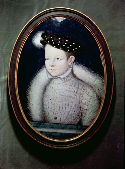 Portrait of Francis II (1544-60) as Dauphin of France by Leonard Limosin